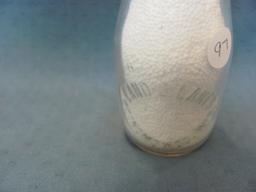 Land O' Lakes Half Pint Milk Bottle – Oconomowoc WI – 5 3/8” T – Embossed Print