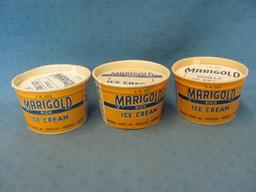 Marigold Dairy Ice Cream Containers – Miniature Butter Box – Matchbook – As Shown