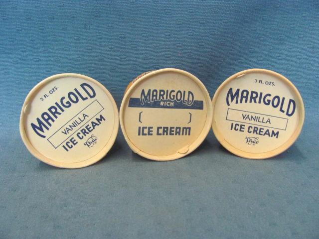 Marigold Dairy Ice Cream Containers – Miniature Butter Box – Matchbook – As Shown
