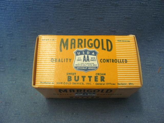 Marigold Dairy Ice Cream Containers – Miniature Butter Box – Matchbook – As Shown