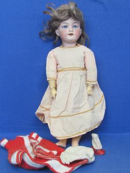 Armand Marseille Antique Doll – Bisque Head – Jointed Composition Body – 16” - Made in Germany