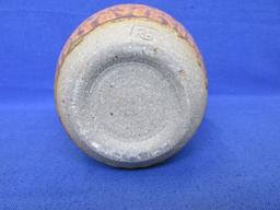 Vintage - Studio Pottery - 10”H Pitcher - Richard Batterham – 2 Toned & Beehive Bottom -
