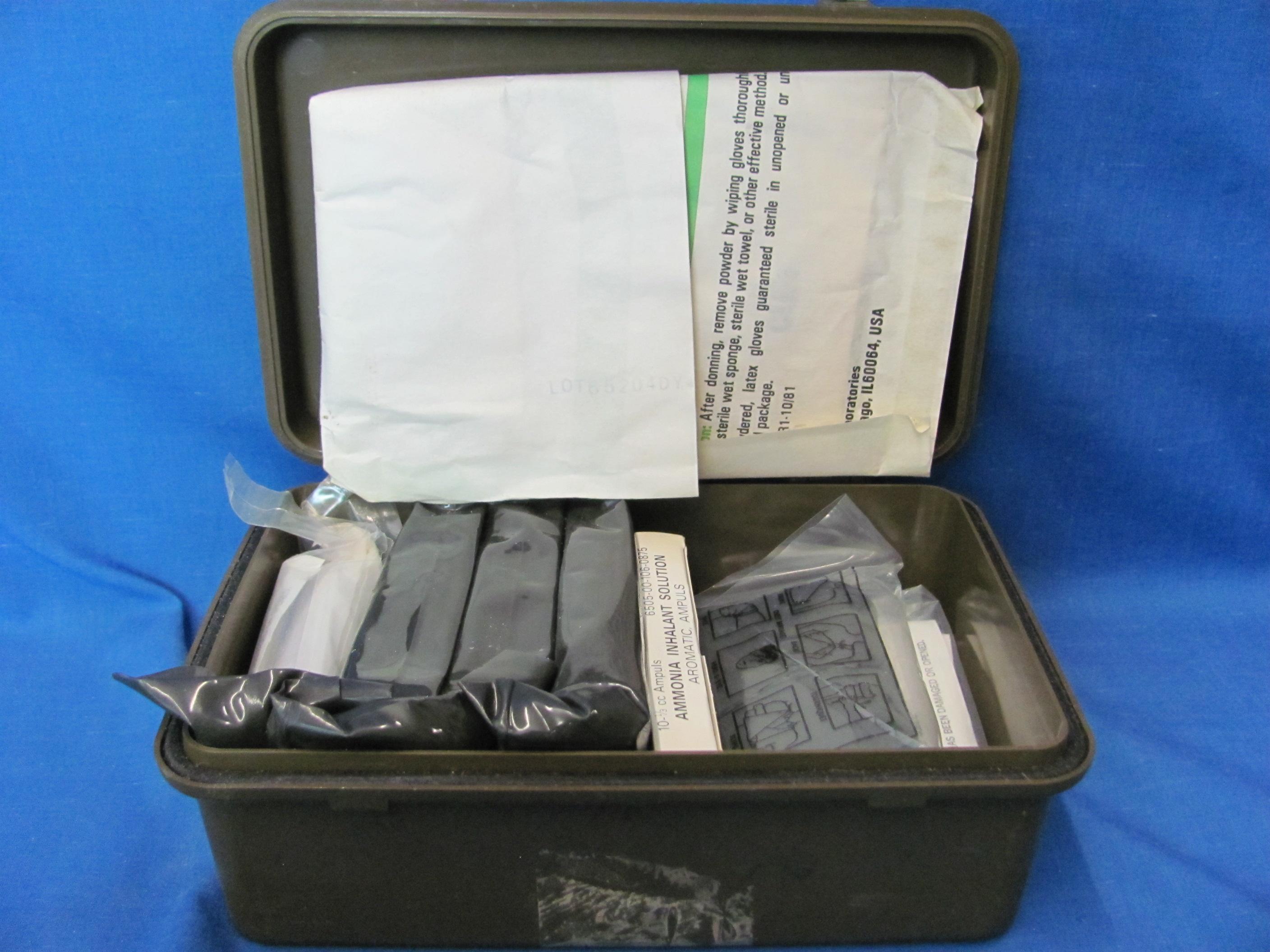 U.S. Military First Aid Kit & Other Medical Items – As Shown