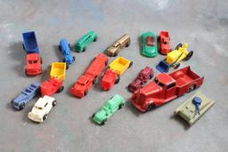 Lot Vintage Plastic Toy Cars, Trucks, Military, Farm, Wannatoys, Lido, and