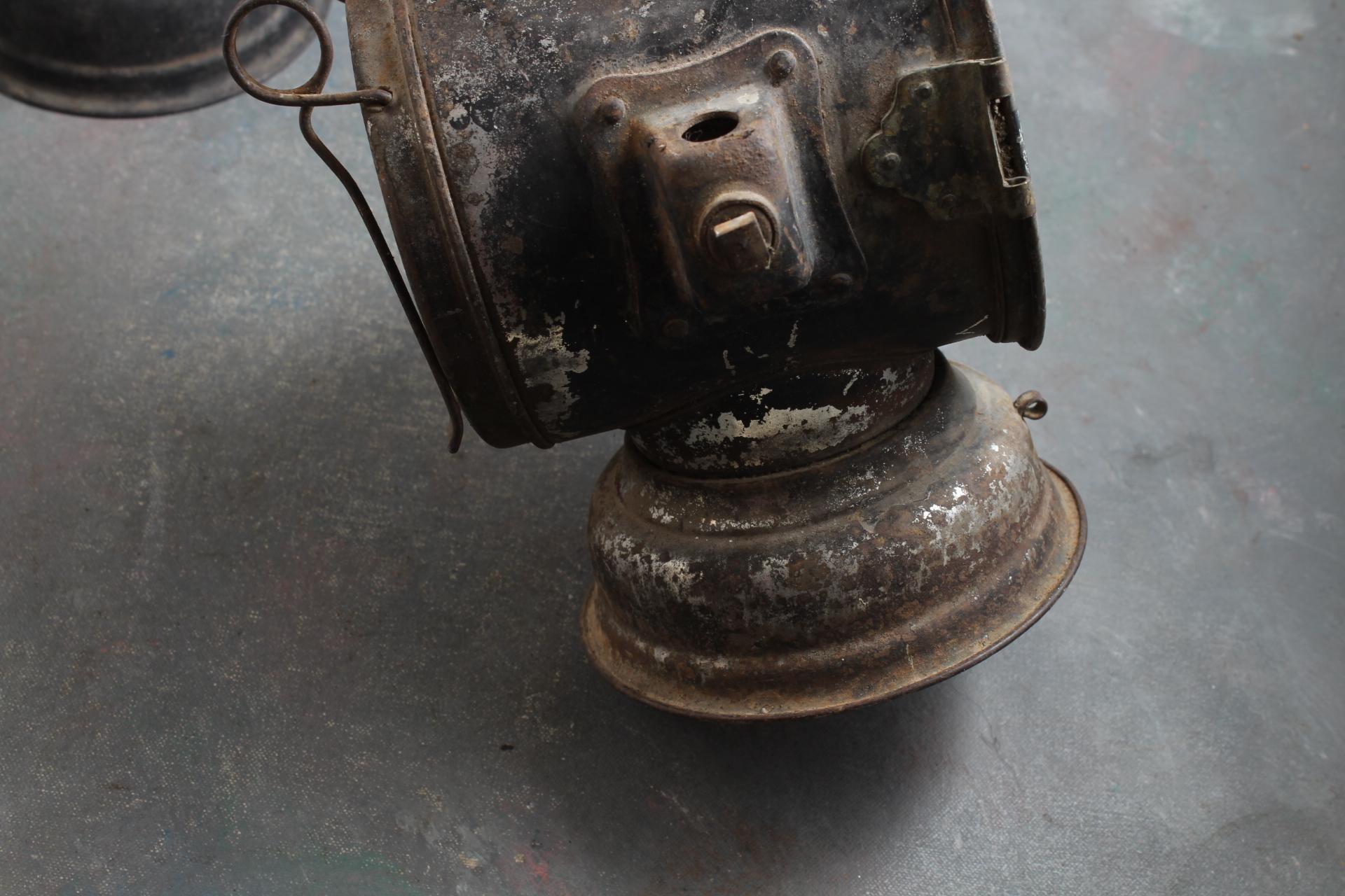 2  Antique Dietz Union Driving Carriage Buggy Automobile Lamp Lanterns N.Y.