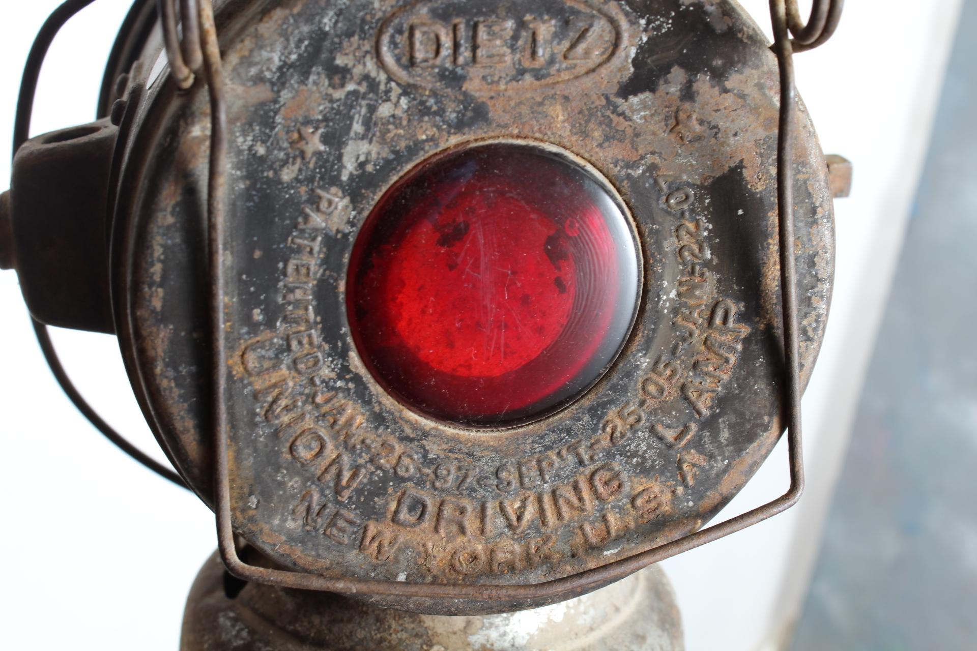 2  Antique Dietz Union Driving Carriage Buggy Automobile Lamp Lanterns N.Y.