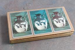 New/Old Stock Playing Cards Lot WEDGWOOD Pottery Canasta (3) Decks +