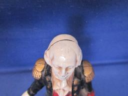 Vintage 5 1/2”H George Washington Painted Cast Metal Coin Bank -