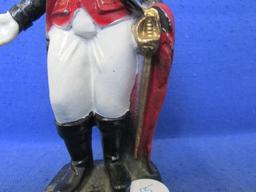 Vintage 5 1/2”H George Washington Painted Cast Metal Coin Bank -