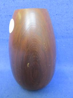 Lot Of 2 Decor Items – (1) Redwood Vase 5”T x 3”D – (1) Resin Duck 6 1/2”H x 3 1/2”W – Cute -