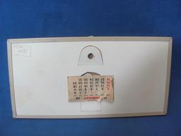 2 Vintage Advertising Pictures w/ Thermometers -Calendar on Back – John Peterson, Silbernick Oil Co.