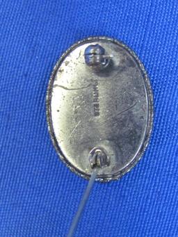 2 Sterling Silver Souvenir Pins – 1 Enamel from Niagara Falls – 1 Tropical Beach Scene