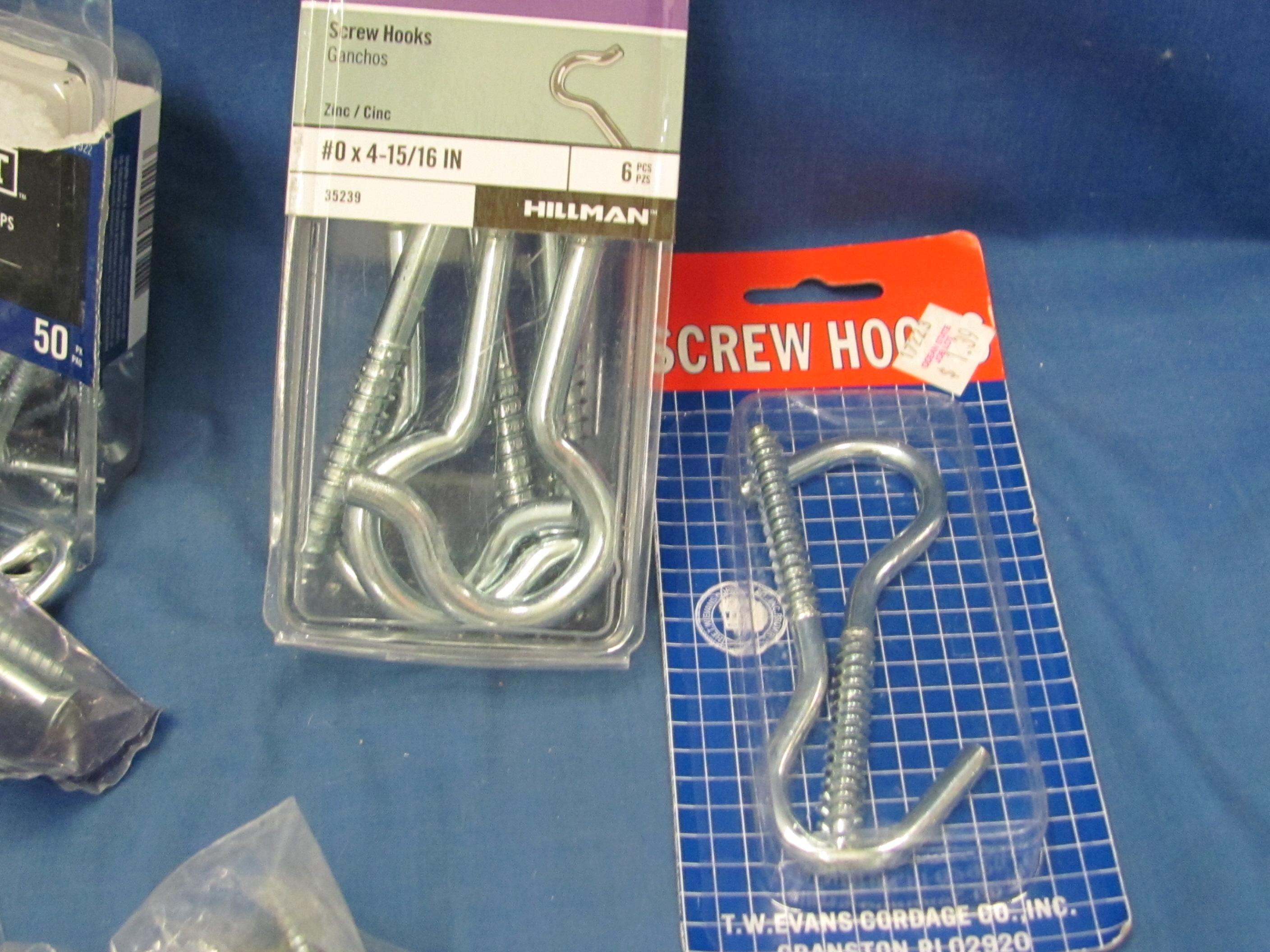 Hardware – Nails – Nuts & Bolts – Hooks – Chain – Lots Of Unused Items – 36 Pounds