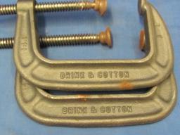 Brink & Cotton 4” C Clamps (2) - No. 144 – As Shown