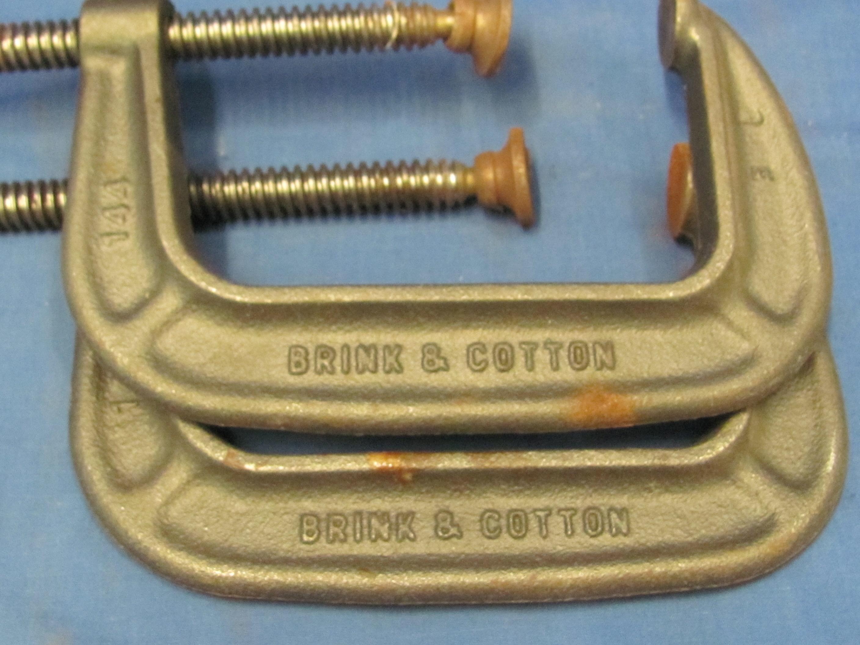 Brink & Cotton 4” C Clamps (2) - No. 144 – As Shown