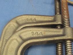 Brink & Cotton 4” C Clamps (2) - No. 144 – As Shown