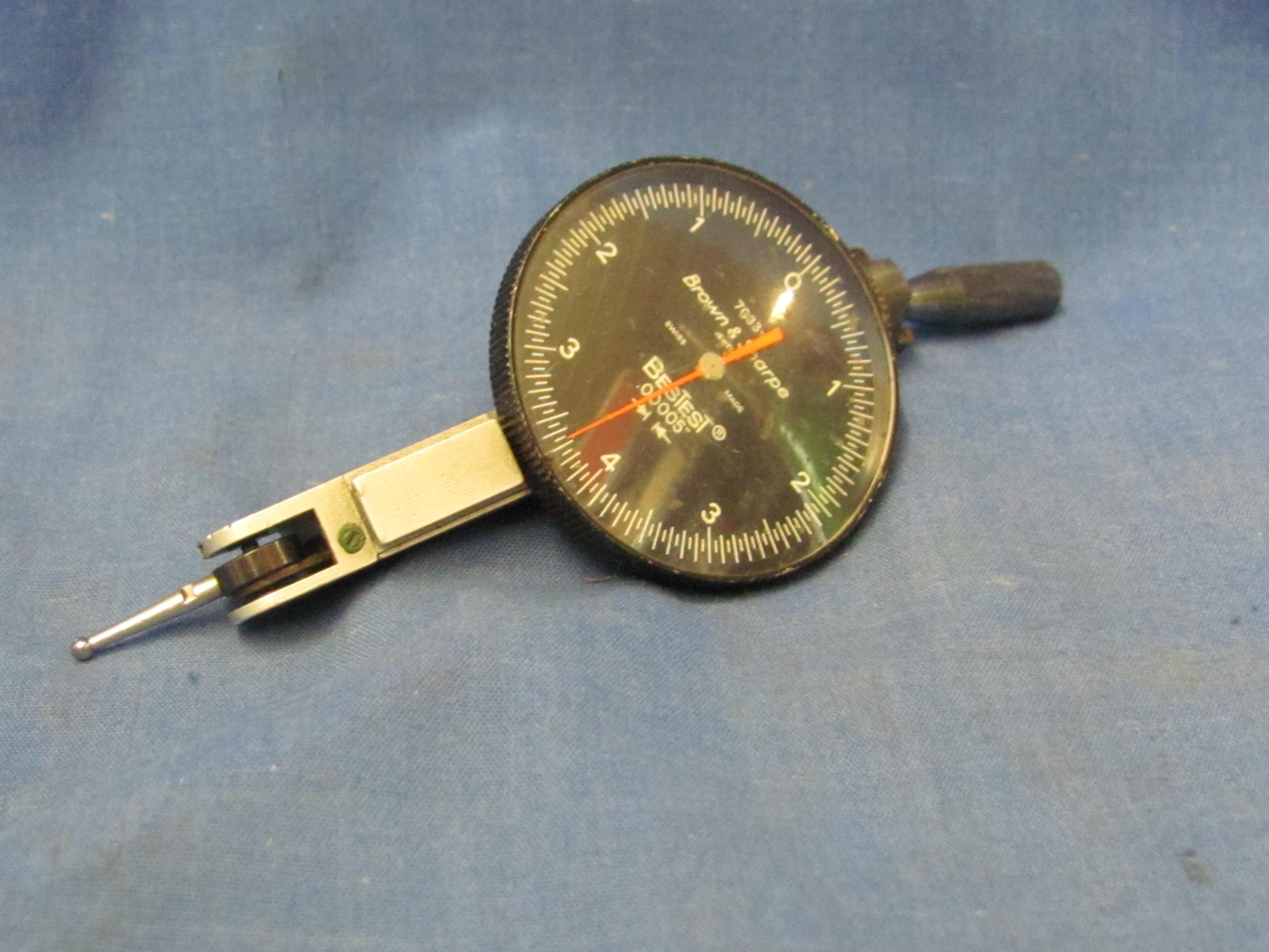 Brown & Sharpe BesTest Dial Indicator Gage 7033-5 – Not Tested – As Shown