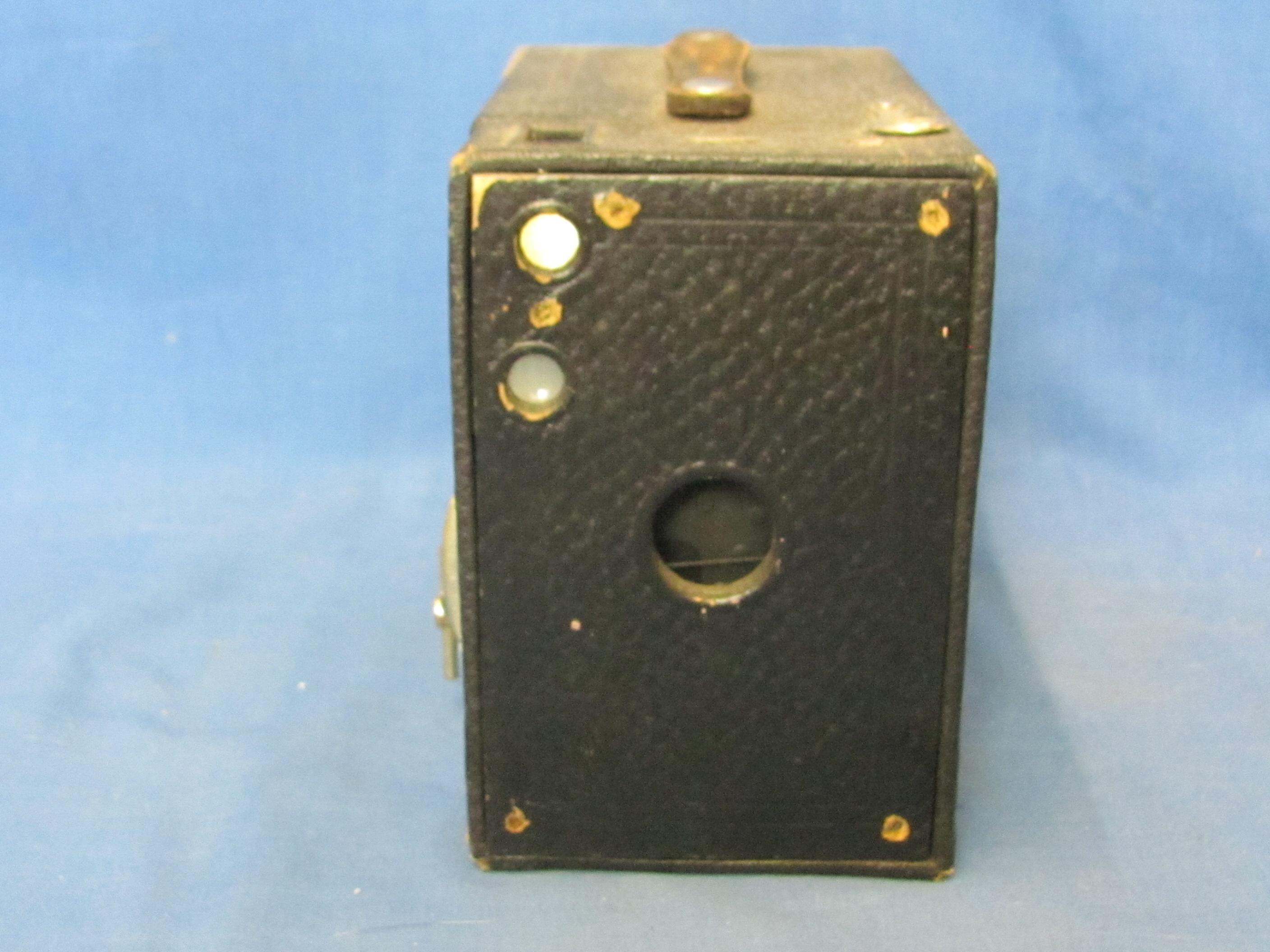 Eastman Kodak Brownie Box Camera – 3 3/8” x 6 1/8” - 5” T – Not Tested – As Shown