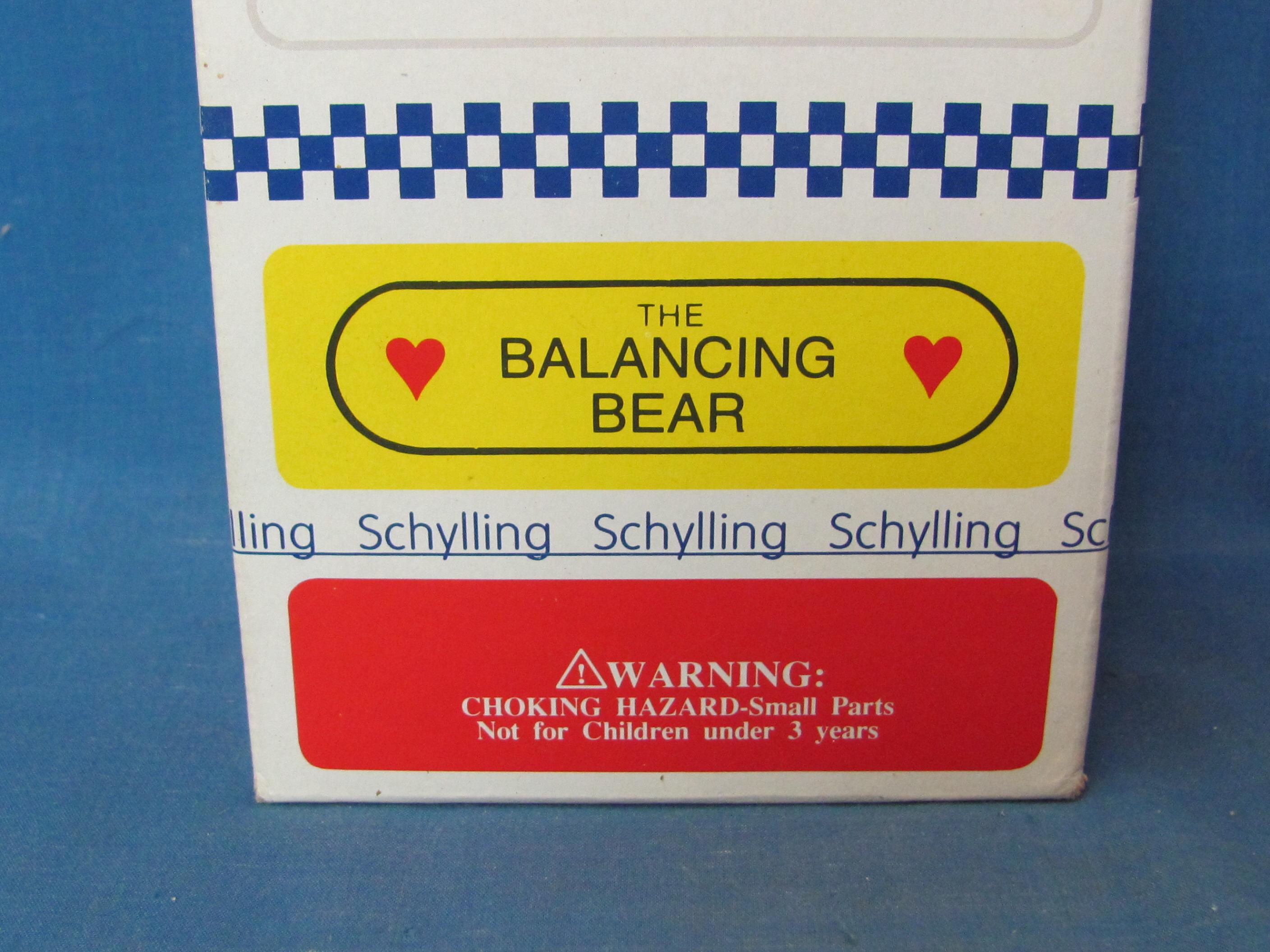 1995 Schylling Ernest The Balancing Bear – NIB – Box Dated 1995 & 13 1/4” L