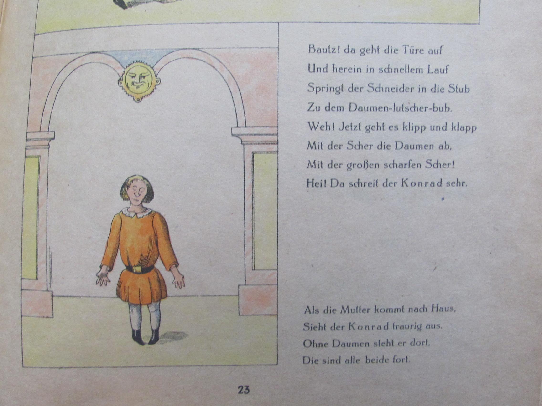 1948 Edition of “Der Struwwelpeter” in German – Horrible Stories for Children