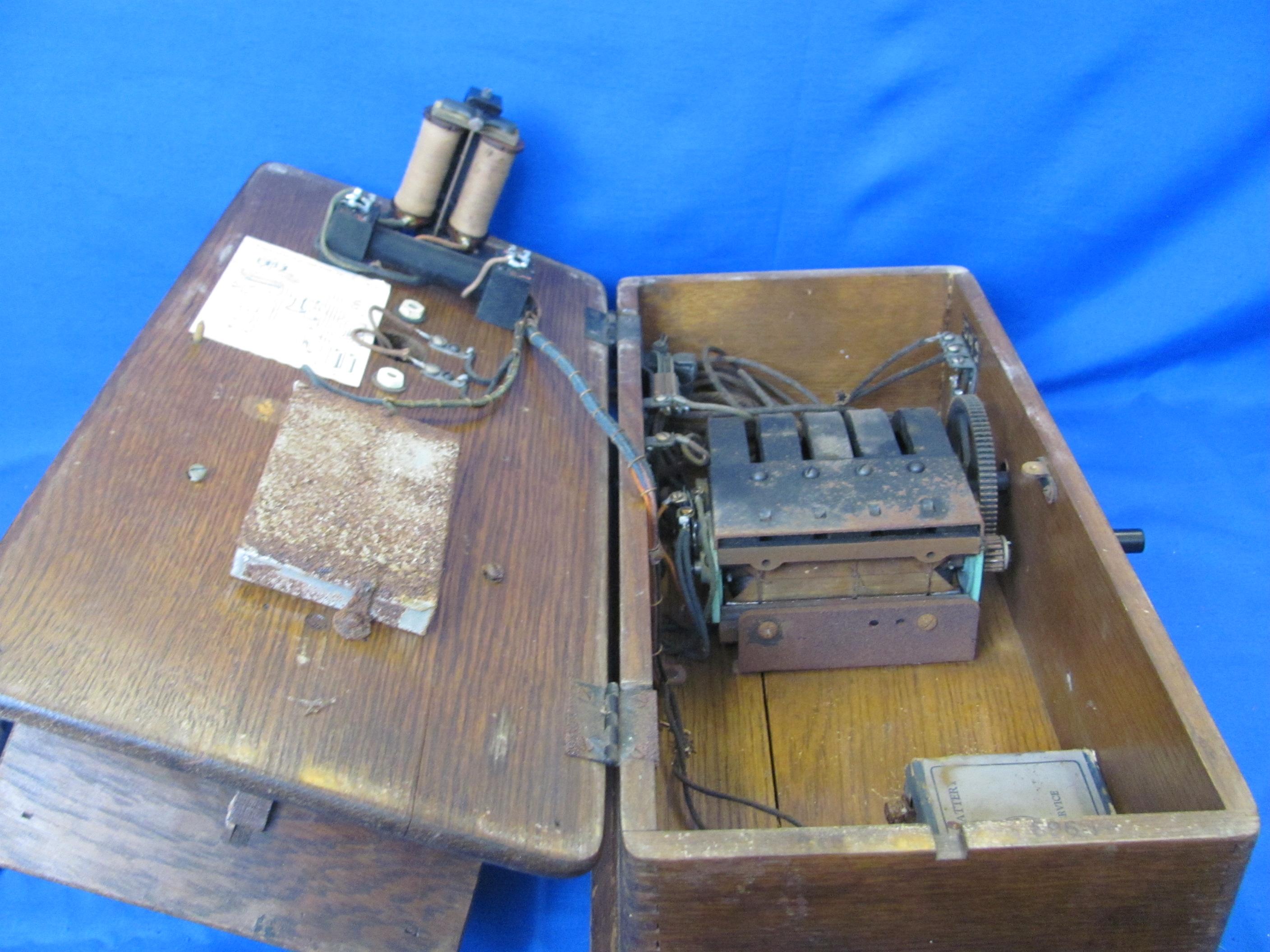 Antique Kellogg Hand Crank Wall Telephone – Stromberg & Carlson Mfg. - 9 1/8” x 18 3/4”