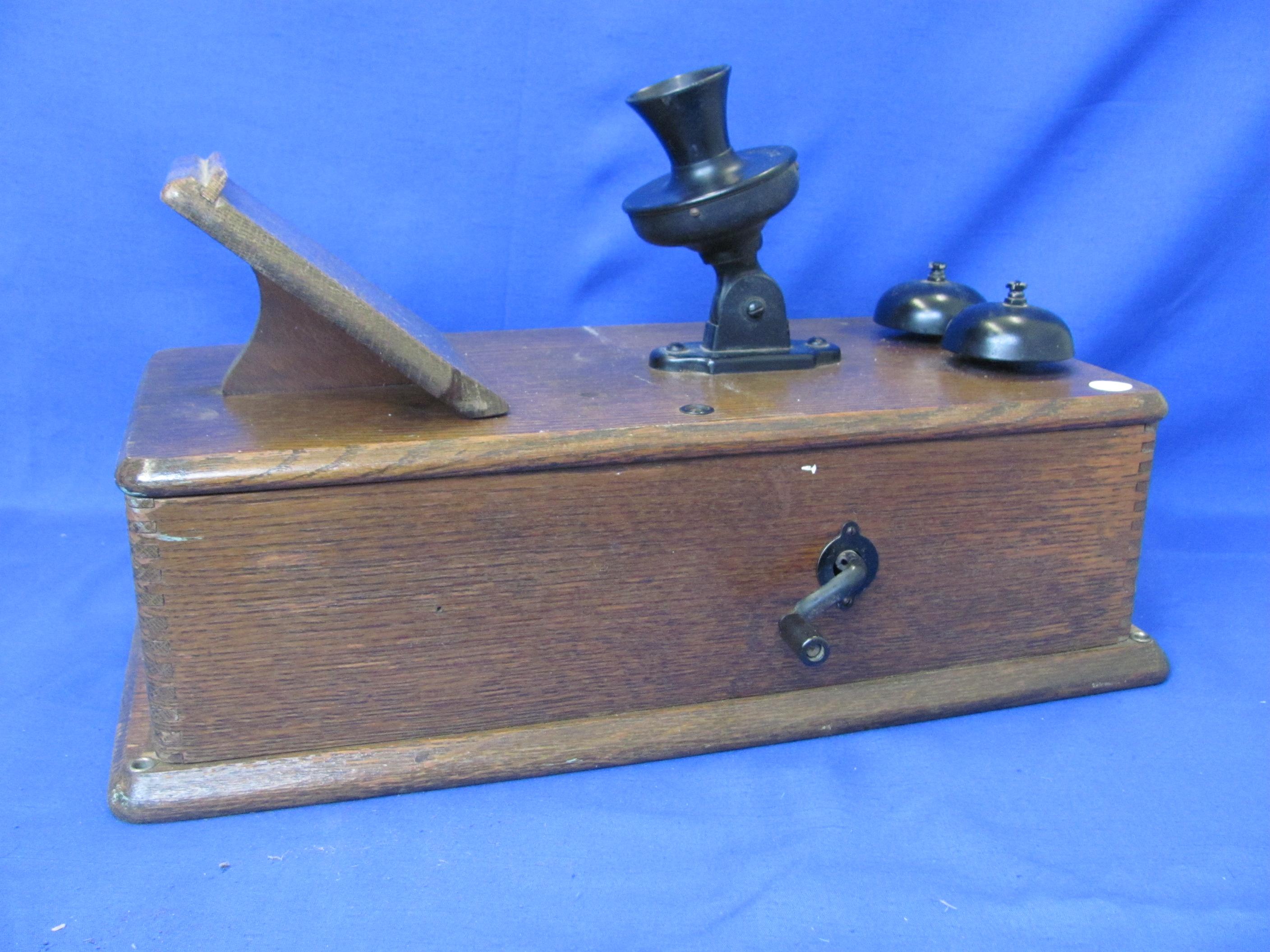 Antique Kellogg Hand Crank Wall Telephone – Stromberg & Carlson Mfg. - 9 1/8” x 18 3/4”