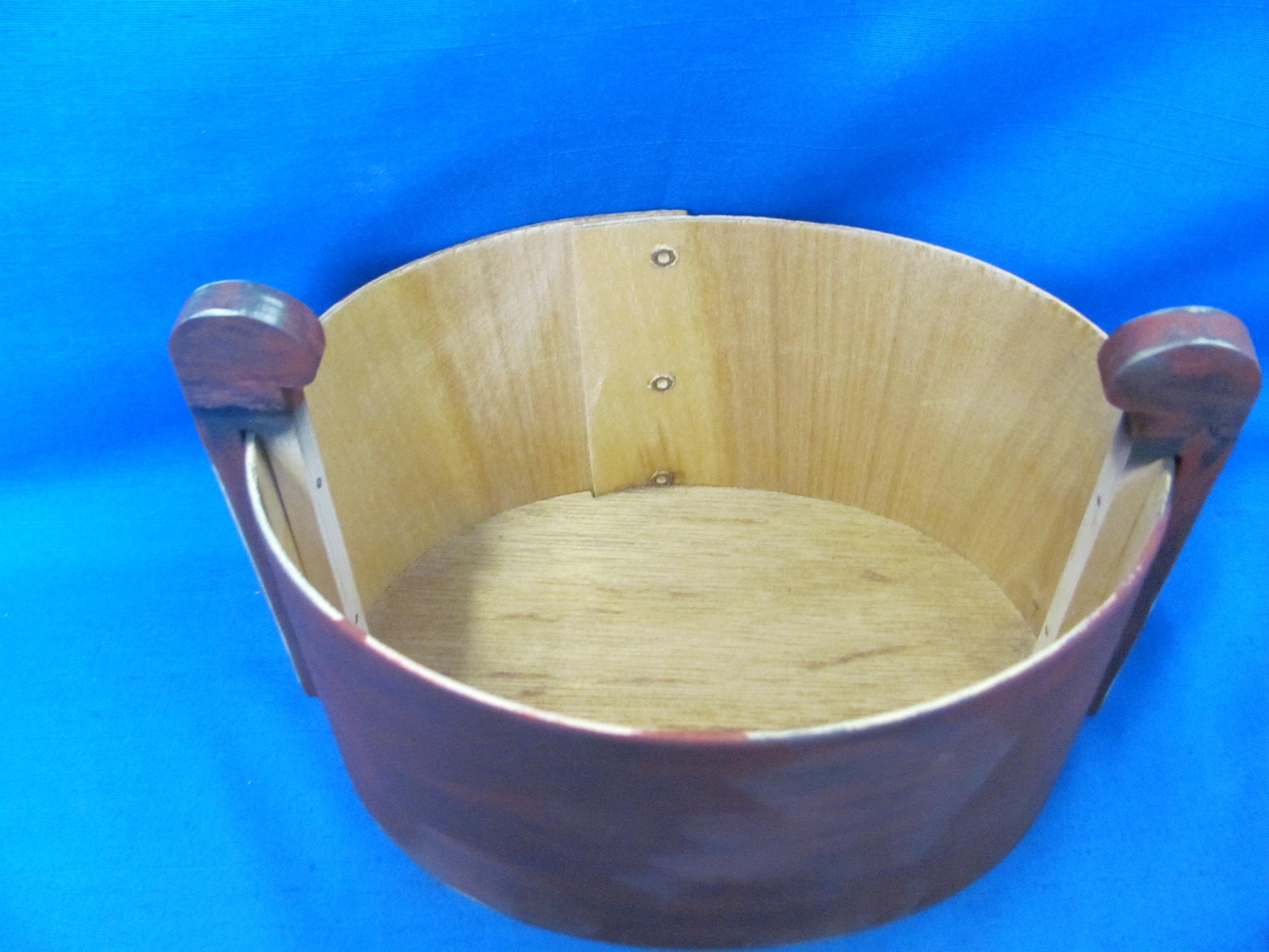 Wood Oval Box With Cover – 11 5/8” L – 7 3/4” T – As Shown