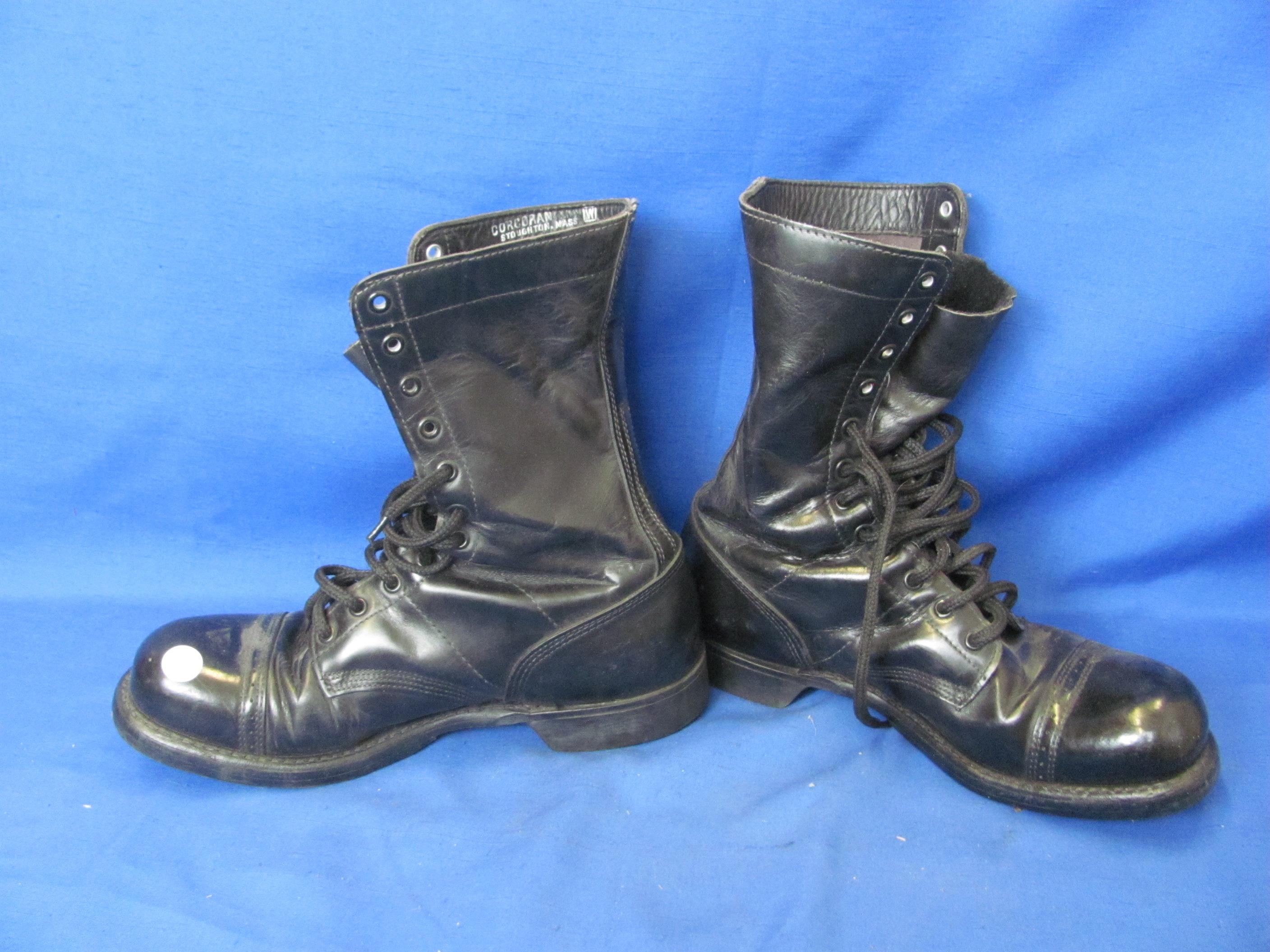 U.S. Military Corcoran Cap Toe Jump Boots – 9 ½ D – As Shown
