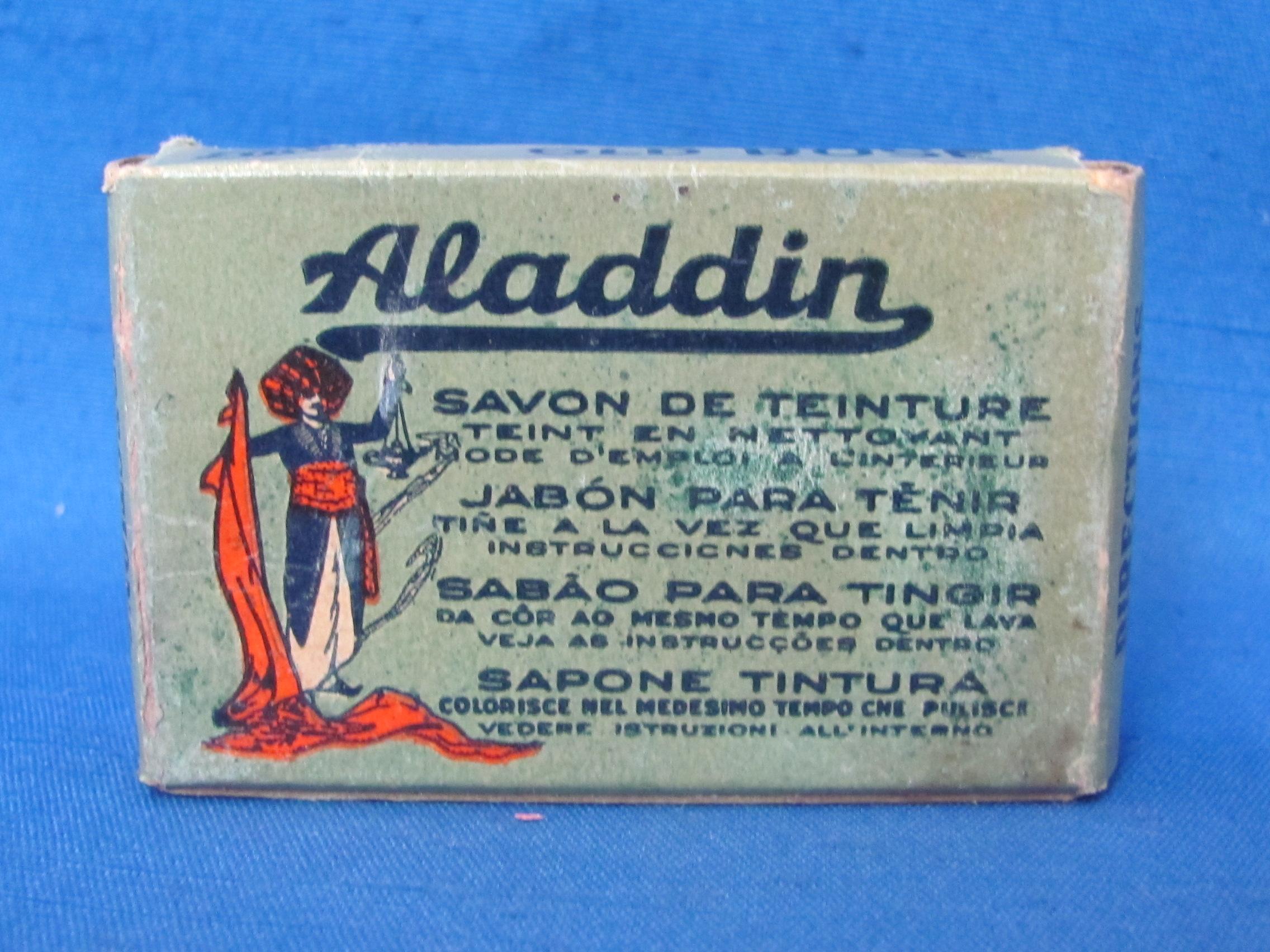 Vintage Advertising: Cinderella & Aladdin Dye Soaps – Angel Dainty Dyes Packet