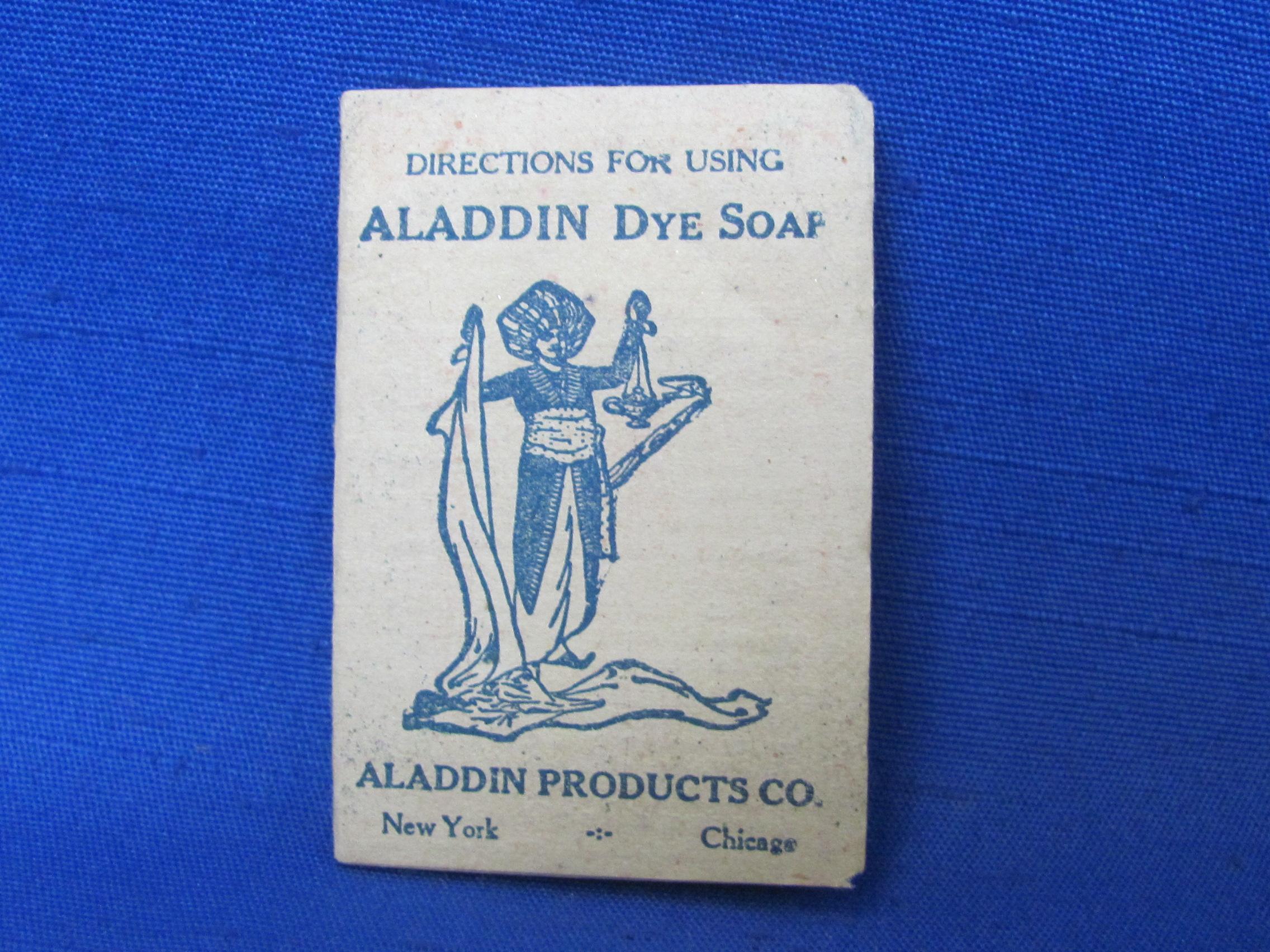 Vintage Advertising: Cinderella & Aladdin Dye Soaps – Angel Dainty Dyes Packet