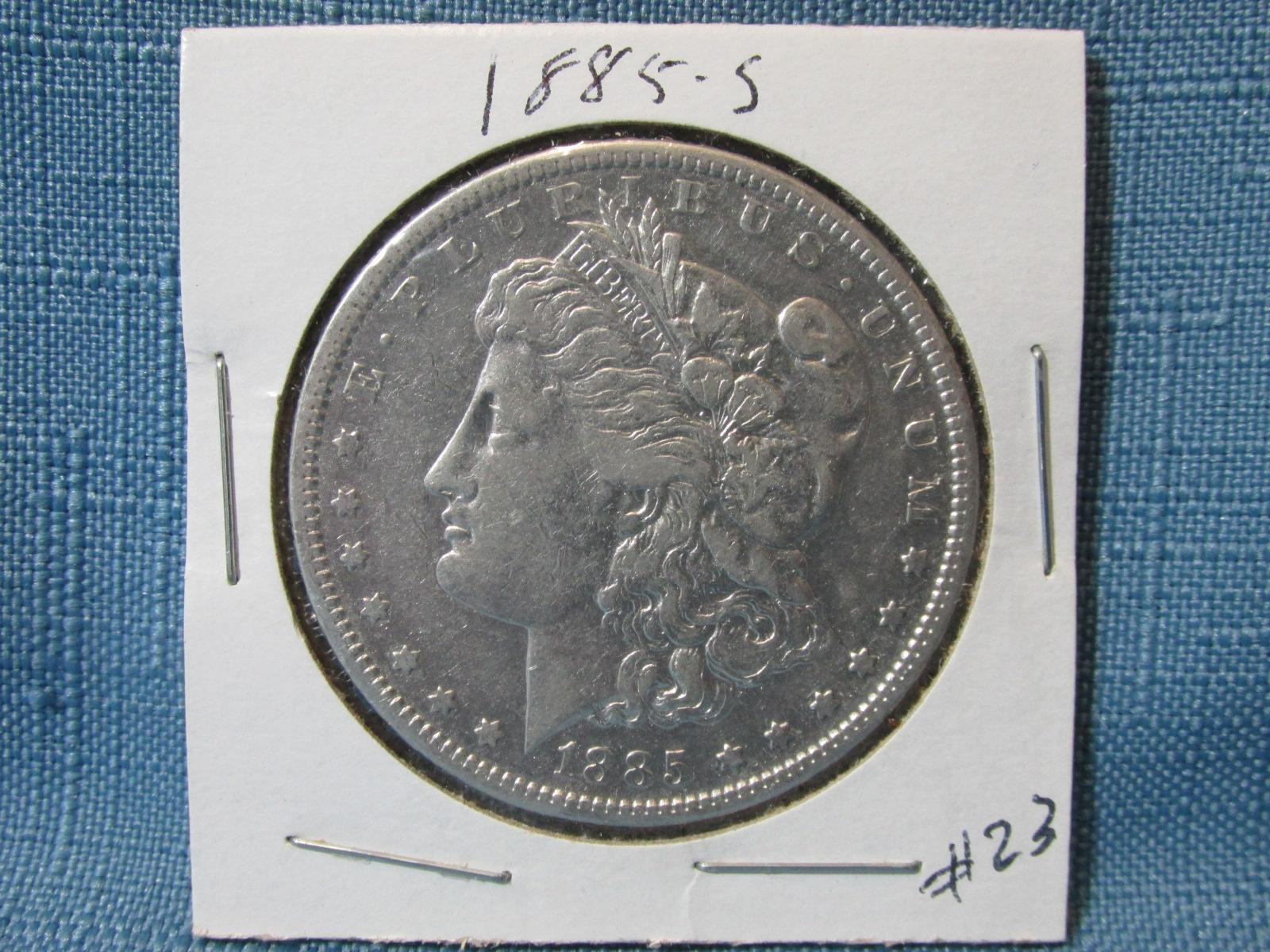 1885-S Morgan Silver Dollar