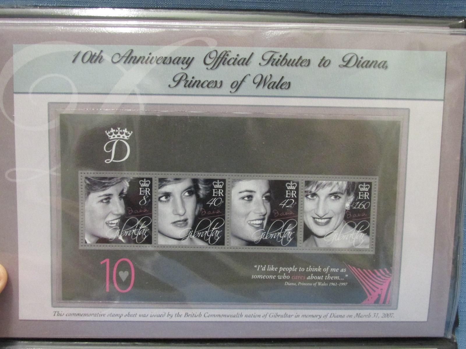 Diana Princess of Wales Tribute Book w/Coin