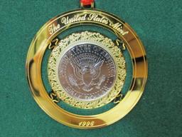 1996 US Mint Holiday Ornament - Kennedy Half Dollar