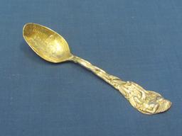 Sterling Silver Spoon “Court House Anaconda Mont.” - Indian Chief among Cornfields