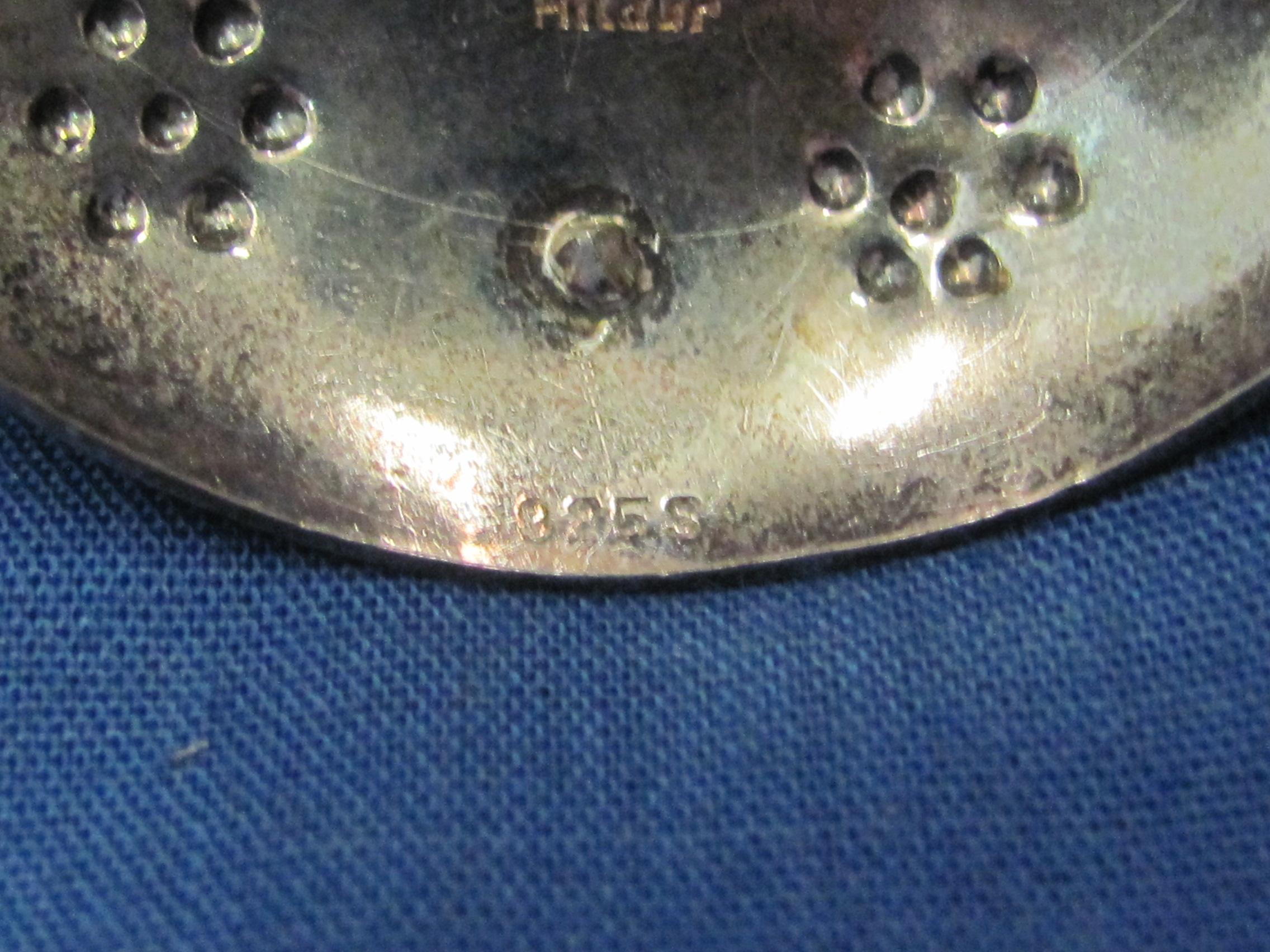 Interesting Pendant? Sterling Silver – Signed “Hildur”  Hildur Hafstein? 16.4 grams