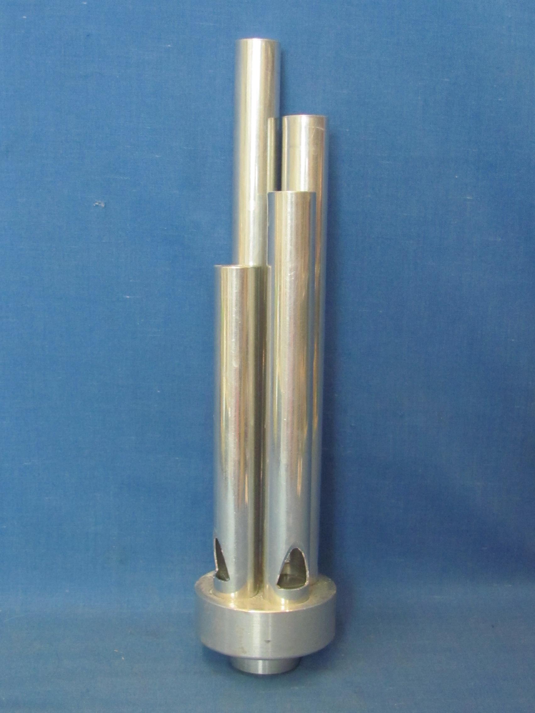 4 Pipe Aluminum Train/Steam Whistle – 8 1/2” long – Marked with a D