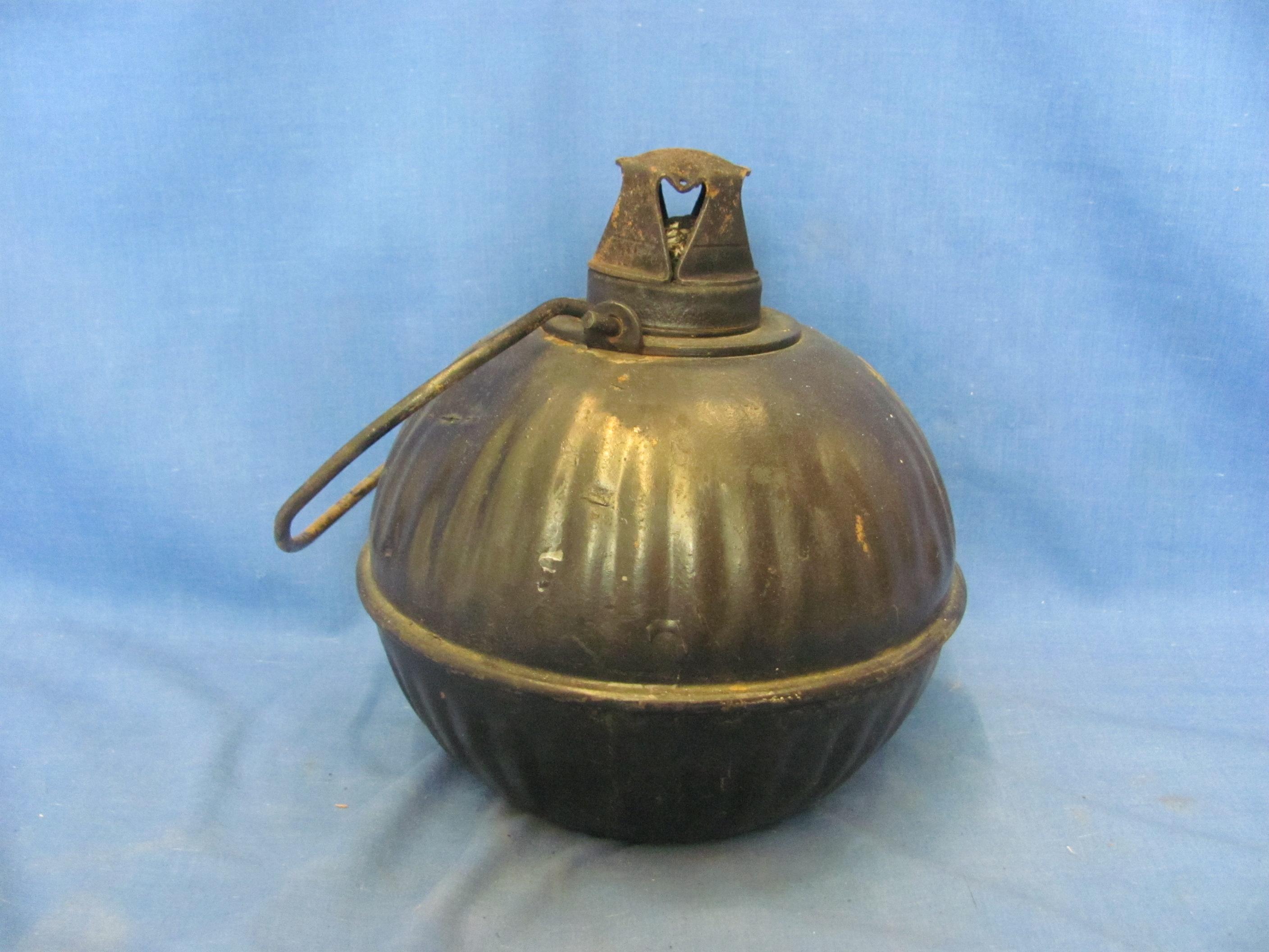 State of Minnesota Smudge Pot With Handle – 7 1/2” T – Some Dents - As Shown