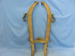 Cast Iron & Wood Horse Hames – Pair – 28” L – As Shown