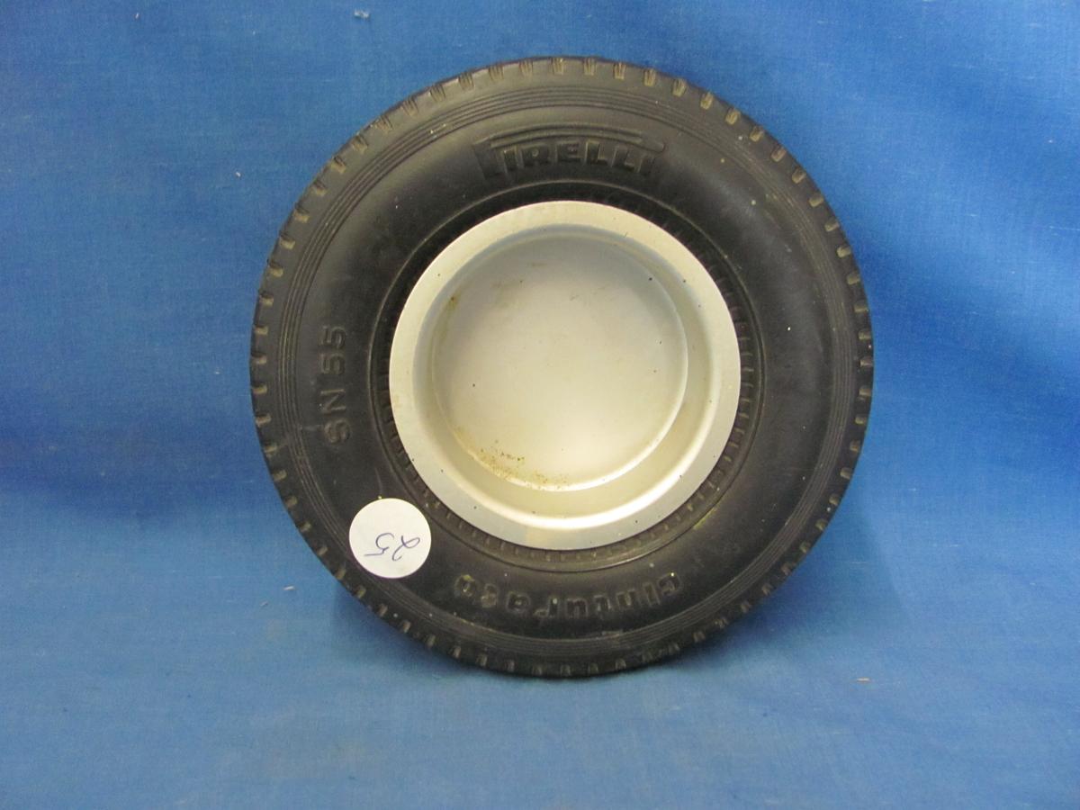 Firelli Cinturato Rubber Tire With Aluminum Dish – 5 3/4” D – As Shown