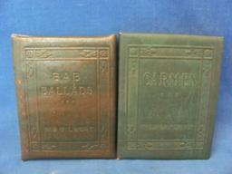 Little Leather Library Books (12) – 3” x 3 7/8” - As Shown