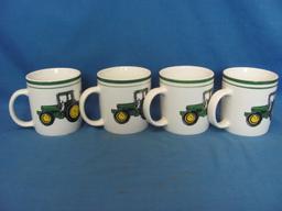 Gibson John Deere Ceramic 12 Piece Dinnerware Set  – Don't Appear To Have Been Used