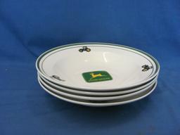 Gibson John Deere Ceramic 12 Piece Dinnerware Set  – Don't Appear To Have Been Used