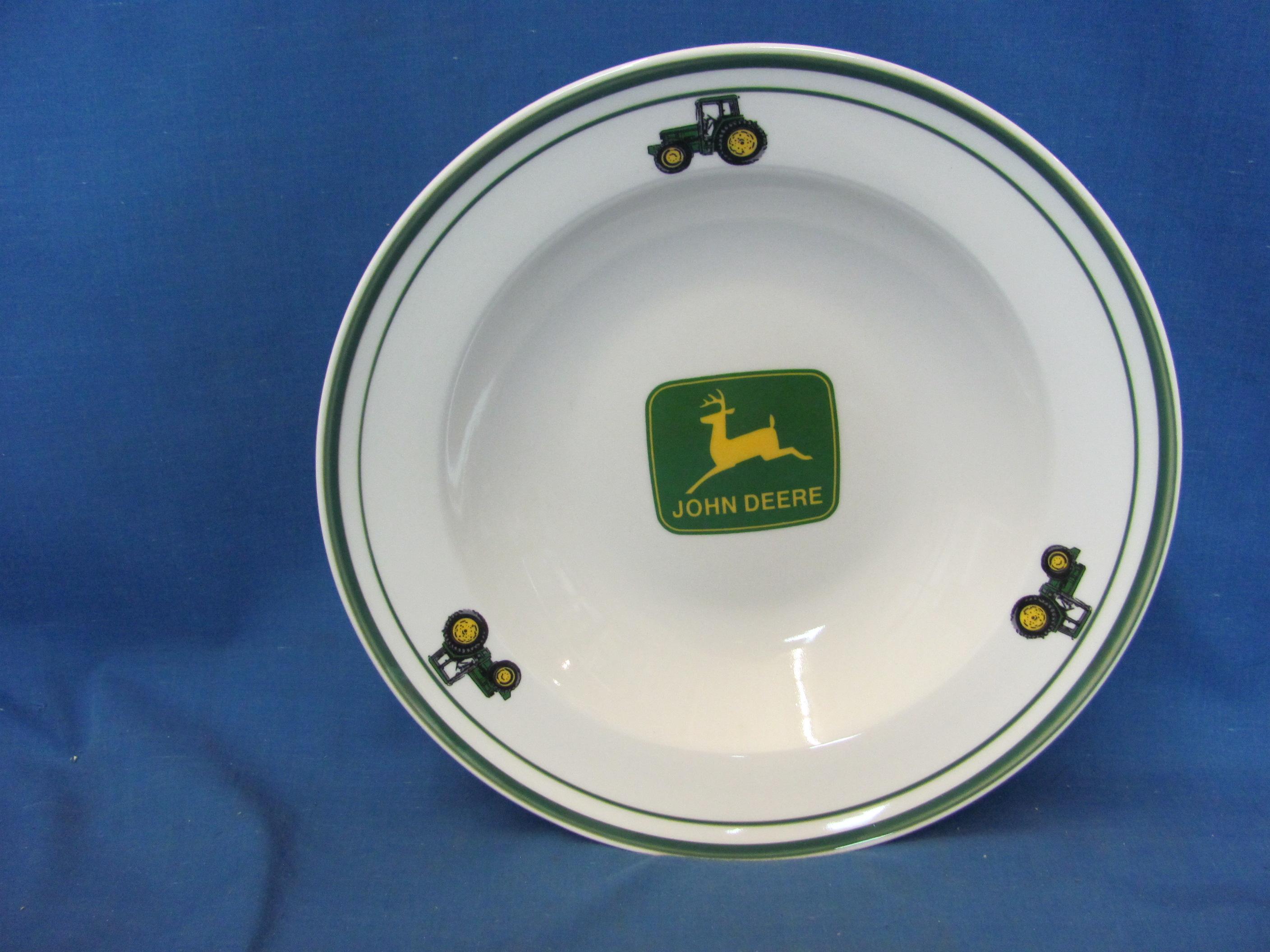 Gibson John Deere Ceramic 12 Piece Dinnerware Set  – Don't Appear To Have Been Used