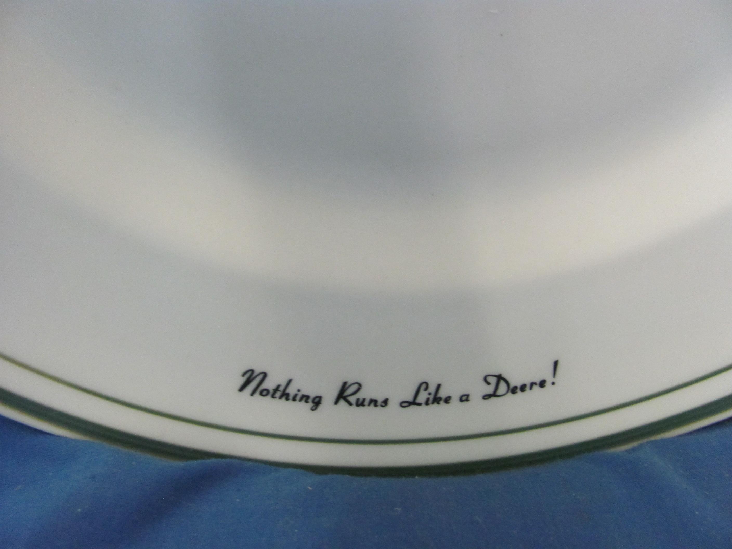 Gibson John Deere Ceramic 12 Piece Dinnerware Set  – Don't Appear To Have Been Used