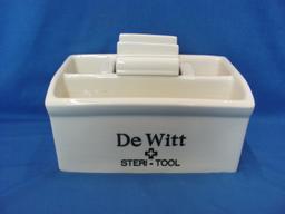 De Witt Steri Tool Porcelain Barbershop Sanitizer – 5 3/4” x 9 3/8” - 4 3/4” T
