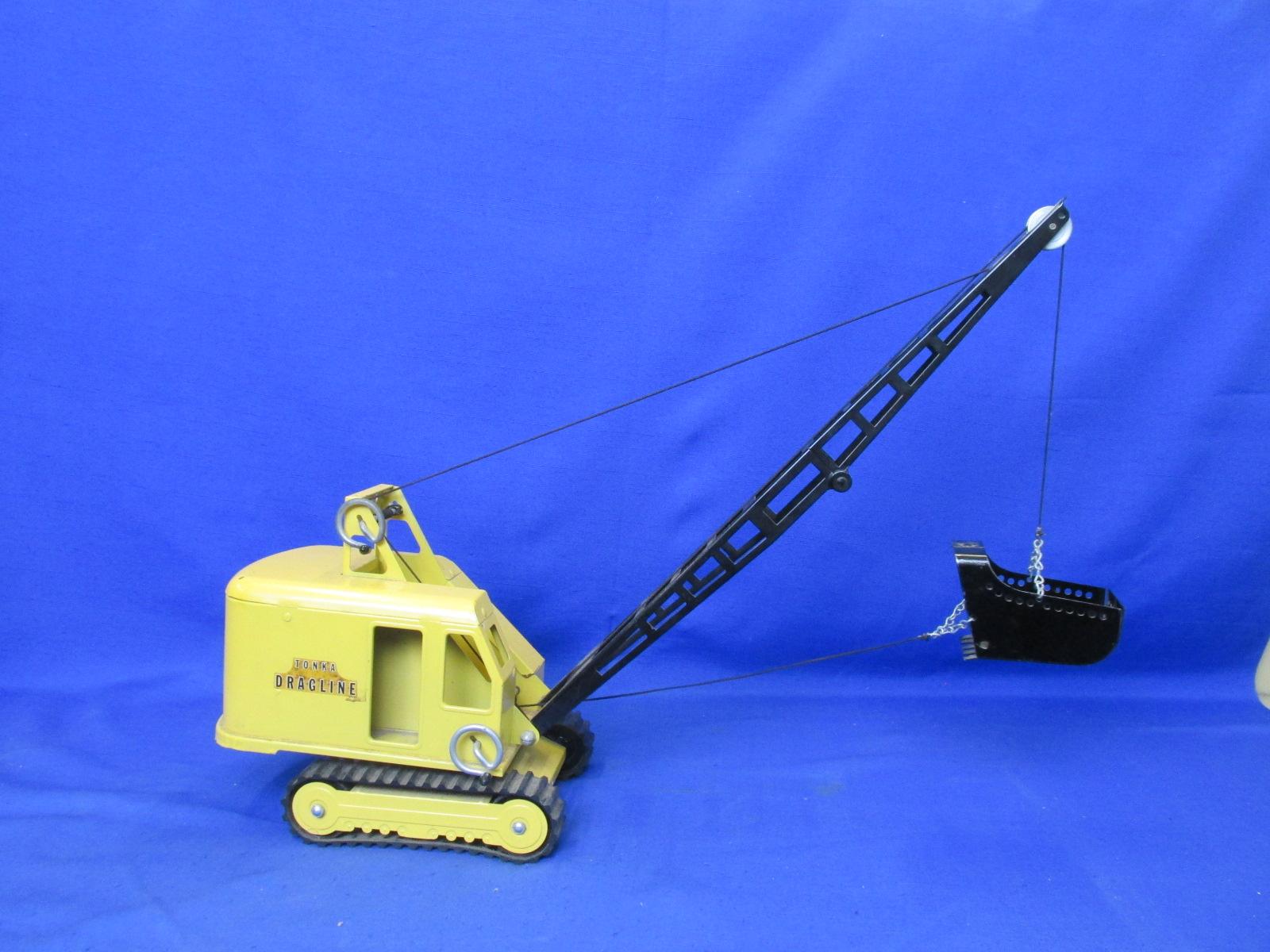 Vintage 1961 Tonka #14 Dragline In Original Box (Tag Says $3.27) Mound, MN – Looks Complete -