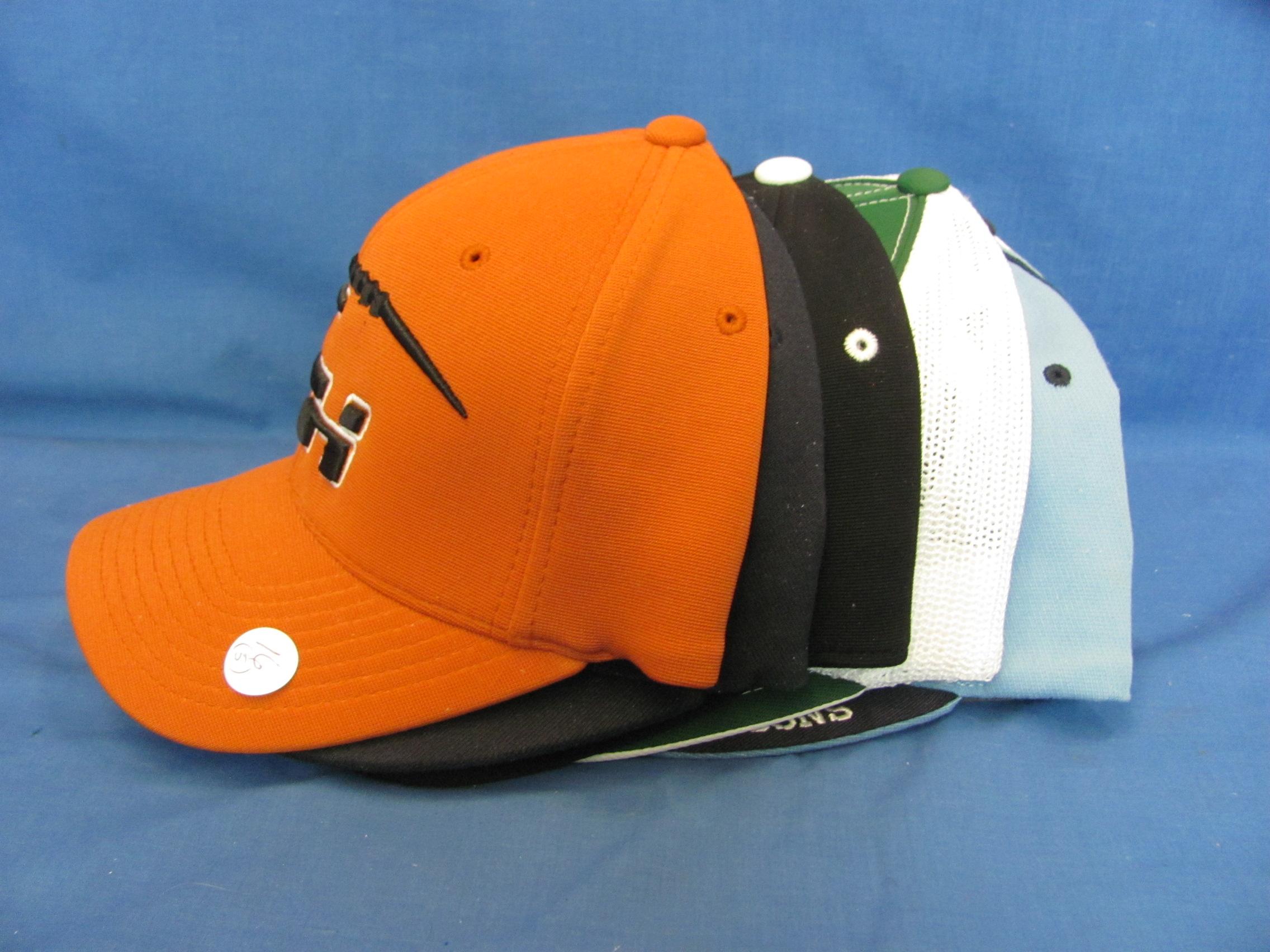 Sports & Other Fitted Caps (5) – New – As Shown