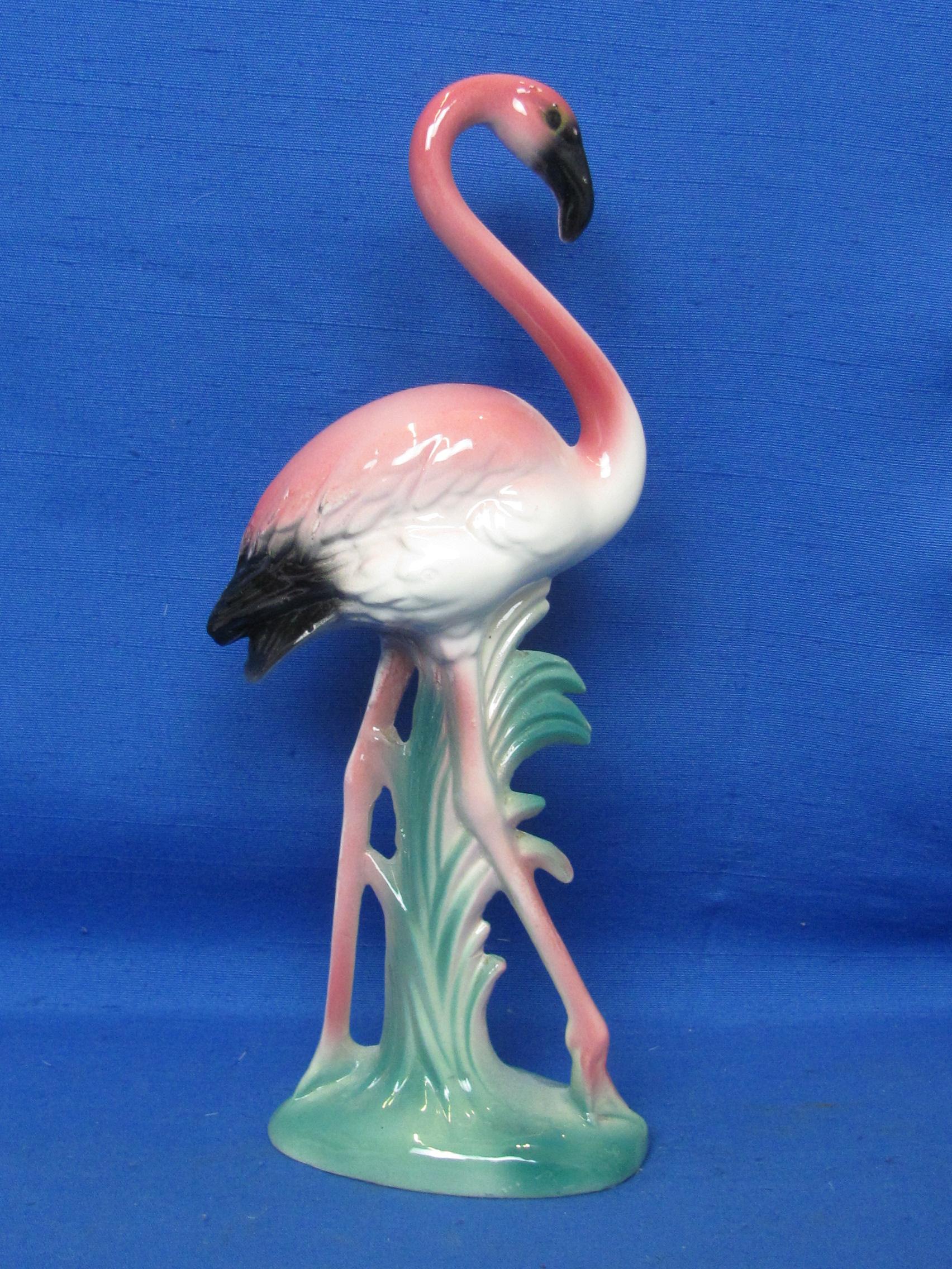 Vintage Retro Ceramic Console Bowl & 2 Pink Flamingo Figurines – Maddux of California