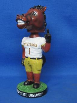 Bobblehead – Southwest State University – Mustangs Stanger #1 – 7 1/4” tall – good condition