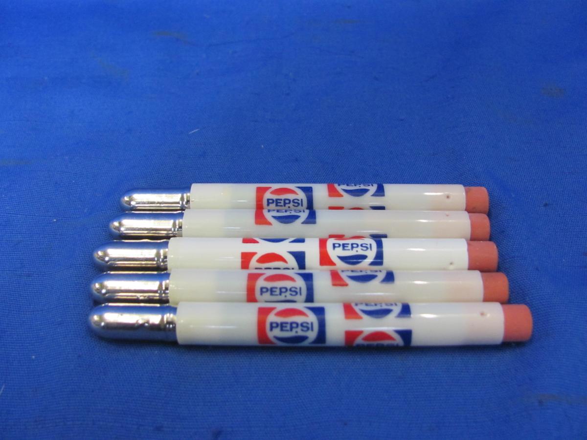 Pepsi Cola Bullet Pencils (5) – As Shown